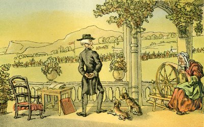 Dr. Syntax soliloquiando de Thomas Rowlandson