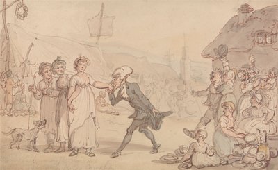 Dr. Sintaxis con Kitty Cowslip de Thomas Rowlandson