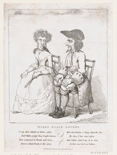 Amantes de Dukes Place, 21 de febrero de 1797 de Thomas Rowlandson