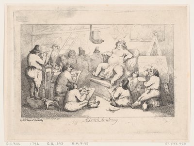 Academia Holandesa, marzo de 1792 de Thomas Rowlandson