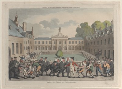 Emanuel College, Cambridge, 31 de octubre de 1811 de Thomas Rowlandson