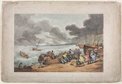 Embarcando de Brighthelmstone a Dieppe de Thomas Rowlandson