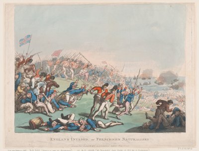 Inglaterra invadida o franceses naturalizados de Thomas Rowlandson