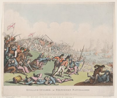 Inglaterra invadida, o franceses naturalizados, 16 de marzo de 1798 de Thomas Rowlandson