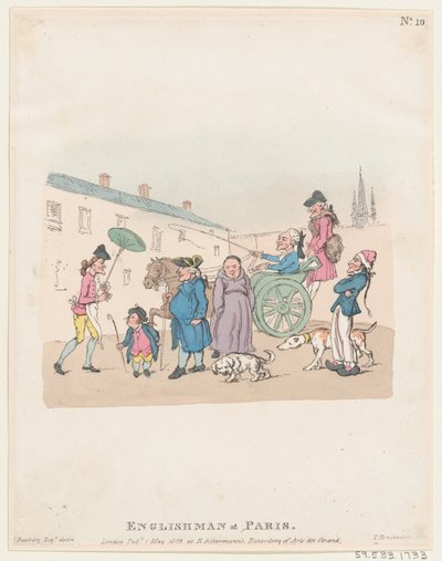 Inglés en París de Thomas Rowlandson
