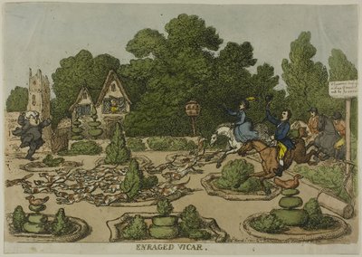 Vicario Enfurecido, de Miserias de la Vida Humana de Thomas Rowlandson