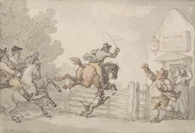 Evitando el peaje, c.1805-10 de Thomas Rowlandson