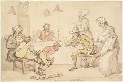 «La noche» o «El hombre sensible» de Thomas Rowlandson