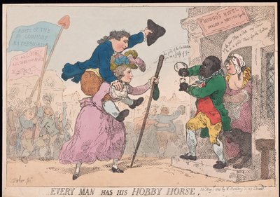 Cada Hombre Tiene su Caballo de Batalla de Thomas Rowlandson