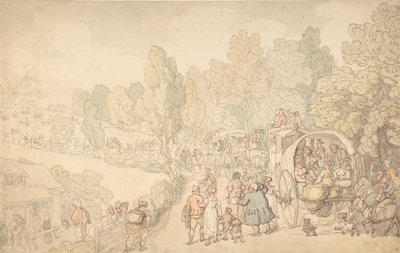 Feria de Fairlop, Essex, ca. 1816 de Thomas Rowlandson