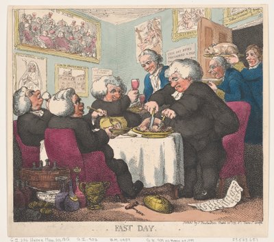 Día de ayuno, 20 de marzo de 1799 de Thomas Rowlandson