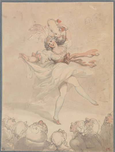 Bailarina con pandereta de Thomas Rowlandson