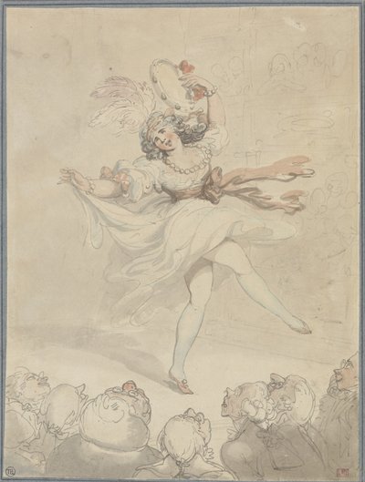 Bailarina con pandereta de Thomas Rowlandson