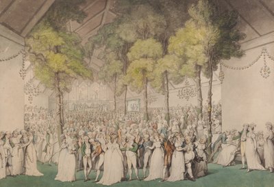 Fiesta en Boodles Club, Ranelagh, en honor a Jorge III de Thomas Rowlandson