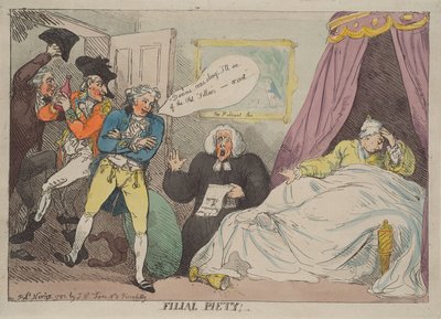 Piedad filial de Thomas Rowlandson