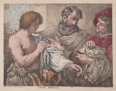 Filus Prodigus El hijo pródigo, 1783-95 de Thomas Rowlandson