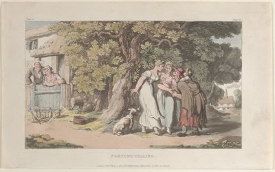 Adivinación, del Vicar of Wakefield de Thomas Rowlandson