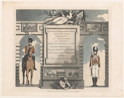 Adelante, Broadsword húngaro y de las tierras altas, 12 de febrero de 1799 de Thomas Rowlandson