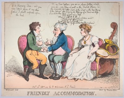 Acomodación amistosa, 25 de febrero de 1802 de Thomas Rowlandson