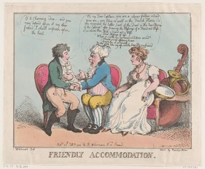 Acomodación amistosa, 25 de febrero de 1802 de Thomas Rowlandson