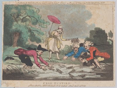 Caza de ranas, 20 de abril de 1790 de Thomas Rowlandson