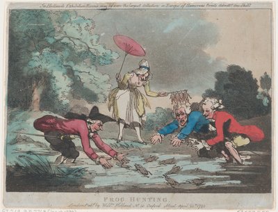 Caza de ranas, 20 de abril de 1790 de Thomas Rowlandson