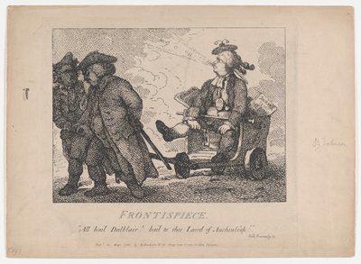 Frontispicio Bellezas Pintorescas de Boswell, Parte Primera, 15 de mayo de 1786 de Thomas Rowlandson