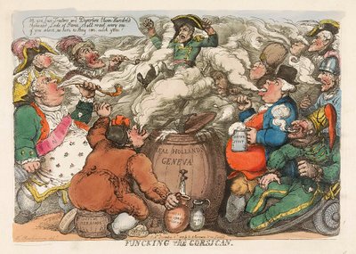 Funcking the Corsican de Thomas Rowlandson