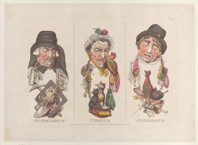 Funeralorum, Virginia, Hazardorum, 15 de agosto de 1800 de Thomas Rowlandson