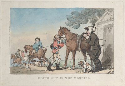 Saliendo por la Mañana, 1787 de Thomas Rowlandson
