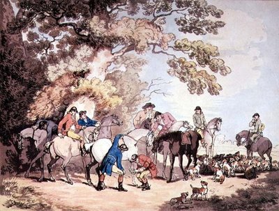 Salir por la mañana de Thomas Rowlandson