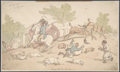 De camino a Ivy Bridge de Thomas Rowlandson