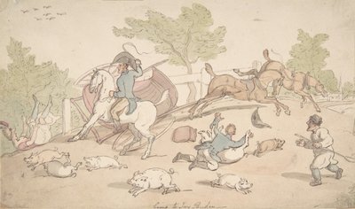 Yendo a Ivy Bridge de Thomas Rowlandson