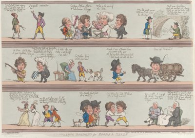 Bordes grotescos para habitaciones y salones, [20 de octubre de 1800], reimpresión de Thomas Rowlandson