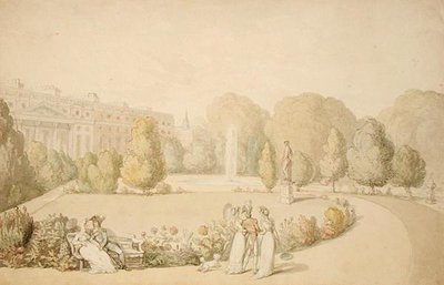 Palacio de Hampton Court, La Fachada del Jardín de Thomas Rowlandson