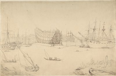 Escena portuaria de Thomas Rowlandson