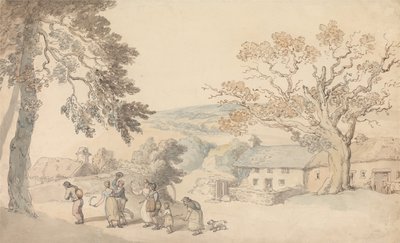 Los cosechadores se ponen en marcha de Thomas Rowlandson
