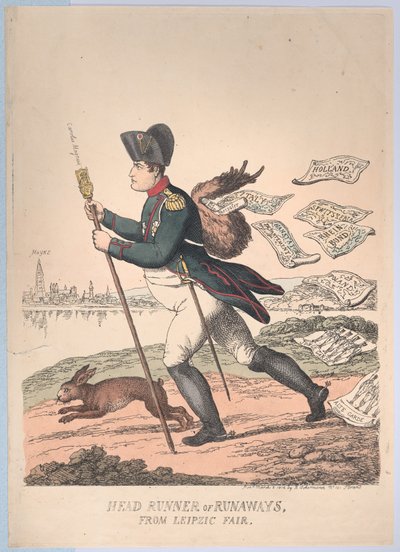 Corredor Principal o Fugitivos de la Feria de Leipzig, 2 de marzo de 1814 de Thomas Rowlandson