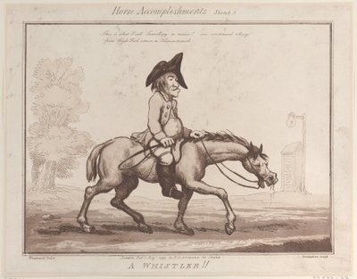 Logros del caballo, Boceto 3: ¡Un silbido!, 1 de agosto de 1799 de Thomas Rowlandson