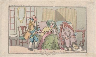 ¿Cómo estás?, 10 de abril de 1792 de Thomas Rowlandson