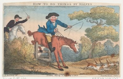 Cómo hacer las cosas a medias, 4 de mayo de 1808 de Thomas Rowlandson