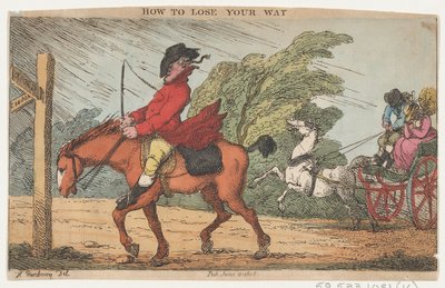 Cómo perder tu camino, 11 de junio de 1808 de Thomas Rowlandson