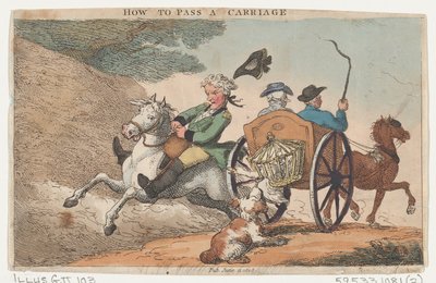 Cómo Pasar un Carruaje, 11 de junio de 1808 de Thomas Rowlandson