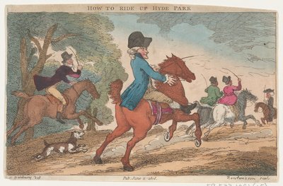 Cómo montar en Hyde Park, 11 de junio de 1808 de Thomas Rowlandson