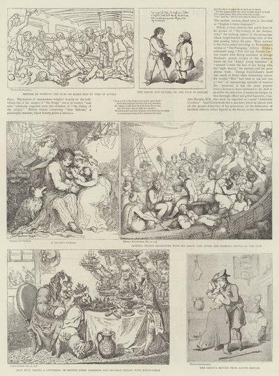 Arte humorístico en la Exposición Naval Real de Thomas Rowlandson