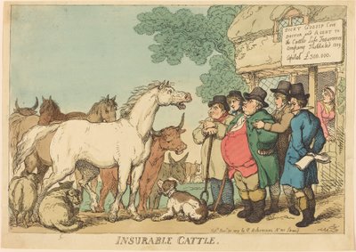 Ganado asegurable de Thomas Rowlandson
