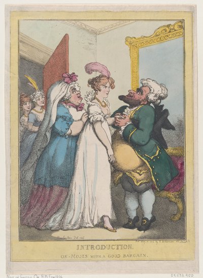 Introducción, o Moisés con una buena ganga de Thomas Rowlandson