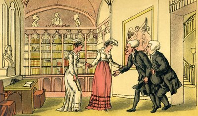 Introducción al cortejo de Thomas Rowlandson