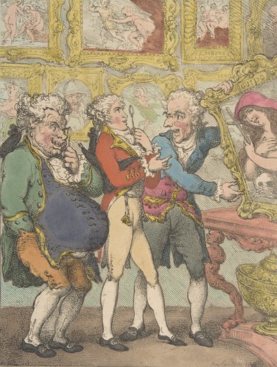 Comerciantes de cuadros italianos engañando a mi Lord Anglaise, 30 de mayo de 1812 de Thomas Rowlandson