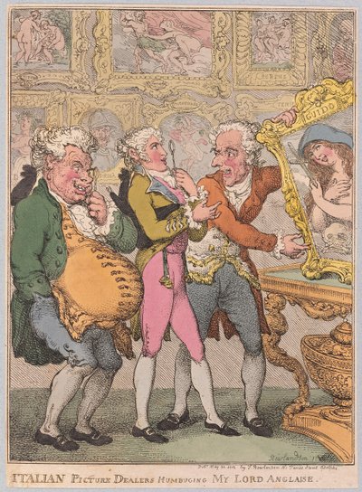 Comerciantes de Arte Italianos Engañando a Mi Lord Inglés de Thomas Rowlandson